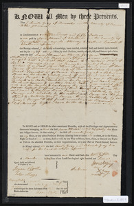 Deed of property in Brewster sold to Sears Atwood of Chatham by Samuel Gray of Brewster