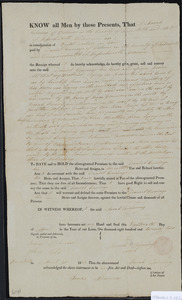 Deed of property in Brewster