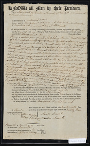 Deed of property in Brewster sold to Eldredge Small of Brewster by Moses Small of Brewster