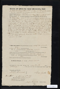 Deed of property in Brewster sold to Eldredge Small of Brewster by Moses Small of Brewster