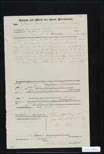 Deed of property in Brewster sold to William Maker Jr. of Brewster by Isaiah Nickerson of Chatham