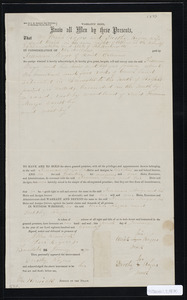 Deed of property in Brewster sold to Freeman Mayo of Orleans by Uriah Roger and Dorothy Rogers of Orleans