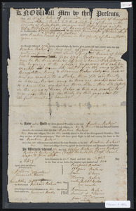 Deed of property in Dennis sold to Reuben Baker of Dennis by Ulysses (also Ulyses Baker, Ulysas) Baker, Henry (also Henery) Baker, Richard Baker; Jason Chase (also Chace), Mehitable Chase, Daniel Wixson, and Jane Wixson of Yarmouth, Dennis, Harwich
