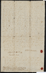 Deed of property in Chatham sold to Joseph Atwood of Chatham by William Nicholson and Hannah Nicholson of Chatham