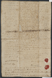 Deed of property in Chatham sold to John Harding of Chatham by Henry Atkins and Deborah Atkins of Chatham