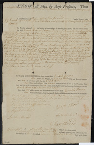 Deed of property in Chatham sold to Enoch Howes of Chatham by Joseph Atwood, Sears Atwood, and Deborah Atwood of Chatham