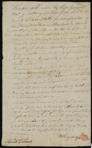 Deed of property in Chatham sold to Edward Small (or Smallye or Smally) Jr. of Harwich by Anthony Phillips of Harwich