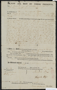 Deed of property in Chatham sold to Richard Sears Jr. and Isaac Hardy of Chatham by Isaiah Nye of Chatham