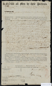 Deed of property in Chatham sold to Joseph Atwood of Chatham by Thomas Eldredge and Lydia Childs of Falmouth