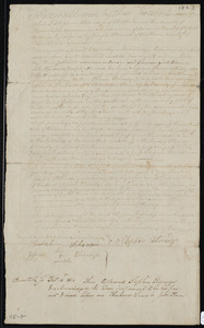 Deed of property in Chatham sold to Joseph Atwood of Chatham by Stephen Eldredge of Chatham