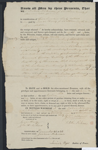 Deed of property in Chatham sold to Isaac Hardy of Chatham by Joshua Nickerson of Chatham