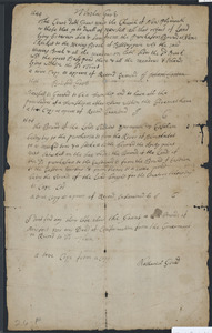 Deed of property in Eastham (Nameskeekett [Orleans]) sold to Andrew Hallett of Nawsett by Nicholas Simpkins of Yarmouth