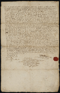 Deed of property in Eastham sold to Jonathan Sparrow of Eastham by William Walker of Eastham