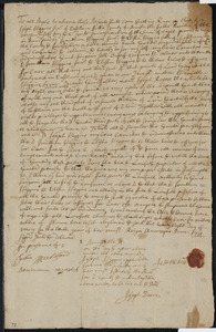 Deed of property in Eastham sold to Jonathan Higgins Jr. and Elija Higgins of Eastham by Joseph Higgins Sr. of Eastham