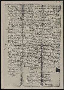 Deed of property in Eastham sold to Samuel Knowles of Eastham by Maziah Harding of Eastham