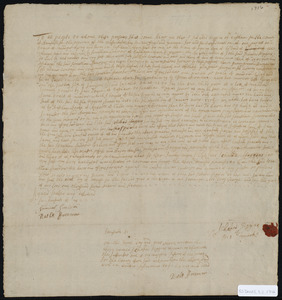 Deed of property in Eastham sold to Jonathan Sparrow of Eastham by Ichabod Higgins of Eastham