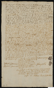 Deed of property in Eastham sold by Thomas Mayo and John Yates of Eastham; Harwich