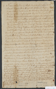 Deed of property in Eastham sold to Division of property between father and son of Eastham by Samuel Higgins Sr. and Samuel Higgins Jr. of Eastham