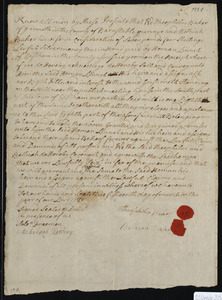 Deed of property in Eastham sold to Herman Linnel of Eastham by Theophilus Baker and Bethiah Baker of Yarmouth
