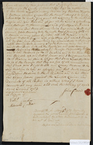 Deed of property in Eastham sold to Eliakim Higgins of Eastham by John Davis Esq. of Eastham
