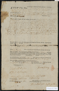 Deed of property in Eastham sold to Eliakim Higgins by Thomas Twining of Eastham