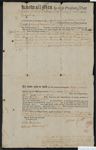 Deed of property in Eastham sold to Jesse Cohoon by Joshua Gould of Eastham
