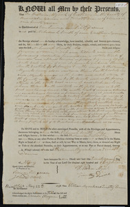 Deed of property in Eastham, Orleans sold to Nehemiah Smith of Eastham by William Myrick and Timothy Doane of Eastham, Orleans