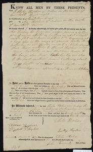 Deed of property in Eastham sold to Asa Hopkins of Orleans by Elisha Hopkins of Orleans