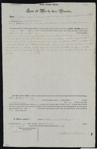 Deed of property in Eastham sold to Richard Smith of Eastham by Nathaniel Nickerson of Orleans