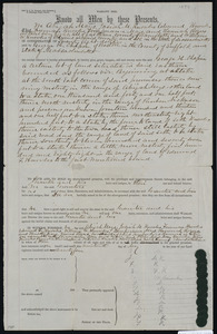 Deed of property in Eastham sold to George H. Chapin of Boston by Abijah Mayo, Josiah M. Knowles, Edmund F. Knowles, Freeman Knowles, Temperance Mayo, Hannah Rogers, and William W. Knowles of Eastham; Orleans