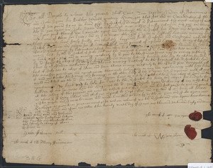 Deed of property in Harwich (Potonomocut) sold to Jakob by Tom Sipson and John Sipson of Harwich