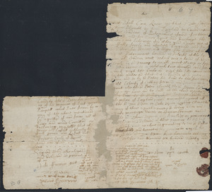 Deed of property in Harwich (Potonomocut) sold to Peter by Tom Sipson of Harwich