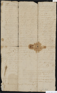 Deed of property in Harwich sold to Tom Quason and Sam Quason of Monomoy by Sachemus of Harwich