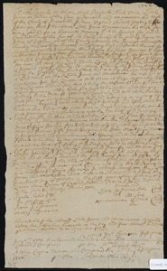 Deed of property in Harwich sold to Pepeos of Harwich by Wawenanom Little James of Harwich