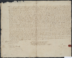 Deed of property in Harwich sold to John Thom of Harwich by John Sipson of Harwich