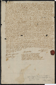 Deed of property in Harwich sold to John Rogers and John Rogers Jr. of Eastham; Harwich by John Sipson of Harwich