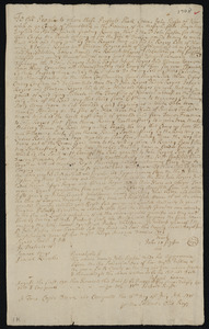 Deed of property in Harwich sold to John Rogers, Judah Rogers, Joseph Rogers, and Eleazer Rogers of Harwich; Eastham by John Sipson of Harwich