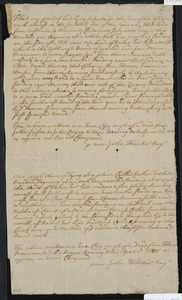 Deed of property in Harwich sold to John Rogers by John Sipson and Thomas Freeman of Not Stated