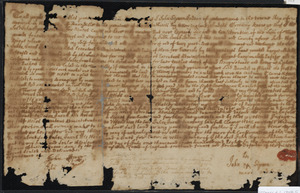 Deed of property in Harwich sold to Jacob Jaboz of Indian by Jacob Sipson of Harwich
