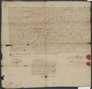 Deed of property in Harwich sold to John Thom and Richard Atamon of Harwich by Abell Thom and Jeremy Calley of Harwich