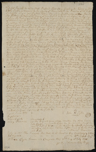 Deed of property in Harwich sold to Thomas Freeman of Harwich by John Sipson of Harwich