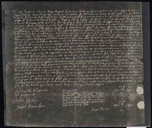 Deed of property in Harwich sold to Joshua Hopkins and Samuel Mayo by John Sipson and Tom Sipson of Harwich