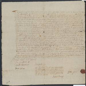 Deed of property in Harwich sold to Nathaniel Gould by John Yates of Harwich
