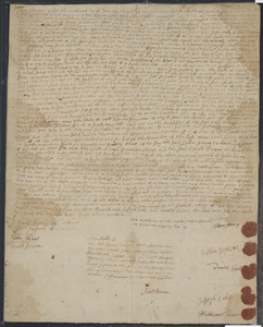 Deed of property in Harwich sold by John Young, Joshua Hopkins, Daniel Cole, Joseph Cole, and Nathaniel Doane of Hawrich