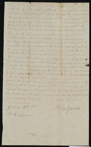 Deed of property in Orleans sold to Timothy Doan(e) of Orleans by Jabez Sparrow of Orleans