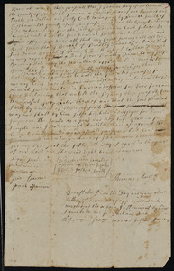 Deed of property in Orleans sold to Nehemiah Smith by Thomas Arey of Orleans