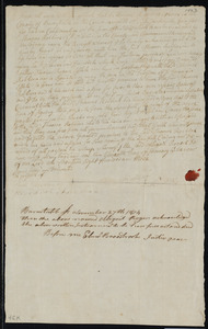 Deed of property in Orleans sold to Thomas Robbins of Orleans by Abigail Rogers of Orleans