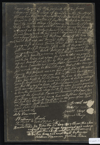 Deed of property in Orleans sold to Uriah Mayo of Orleans by James Mayo and Israel Mayo of Hamden, Hancock County, Mass.