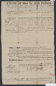 Deed of property in Orleans sold to Timothy Doane of Orleans by Joseph Crosby of Orleans