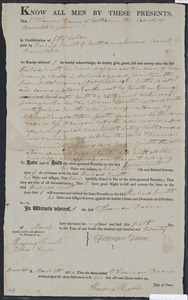 Deed of property in Orleans sold to Richard Smith of Eastham by Freeman Doane of Orleans